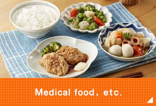 the shape-maintaining and softened meals and medical food
